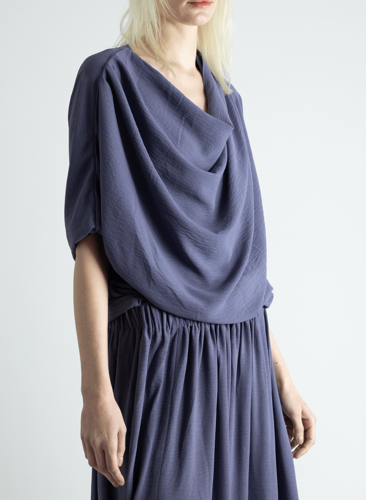 Abstraction Cowl Top - Lilac - Meg