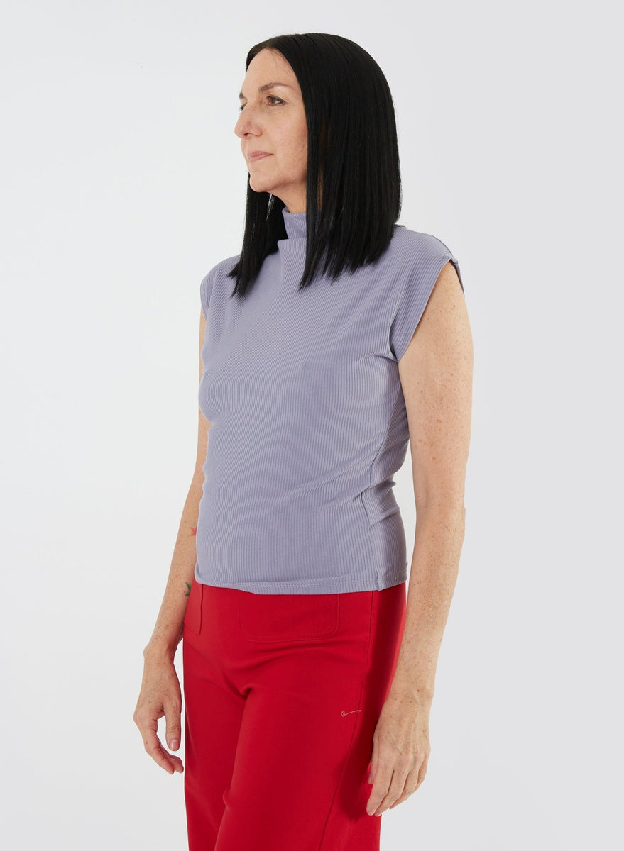 Sleeveless Skinny Top Lavender Meg