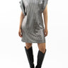 80's Dress - Silver (Pre - Order) - Meg