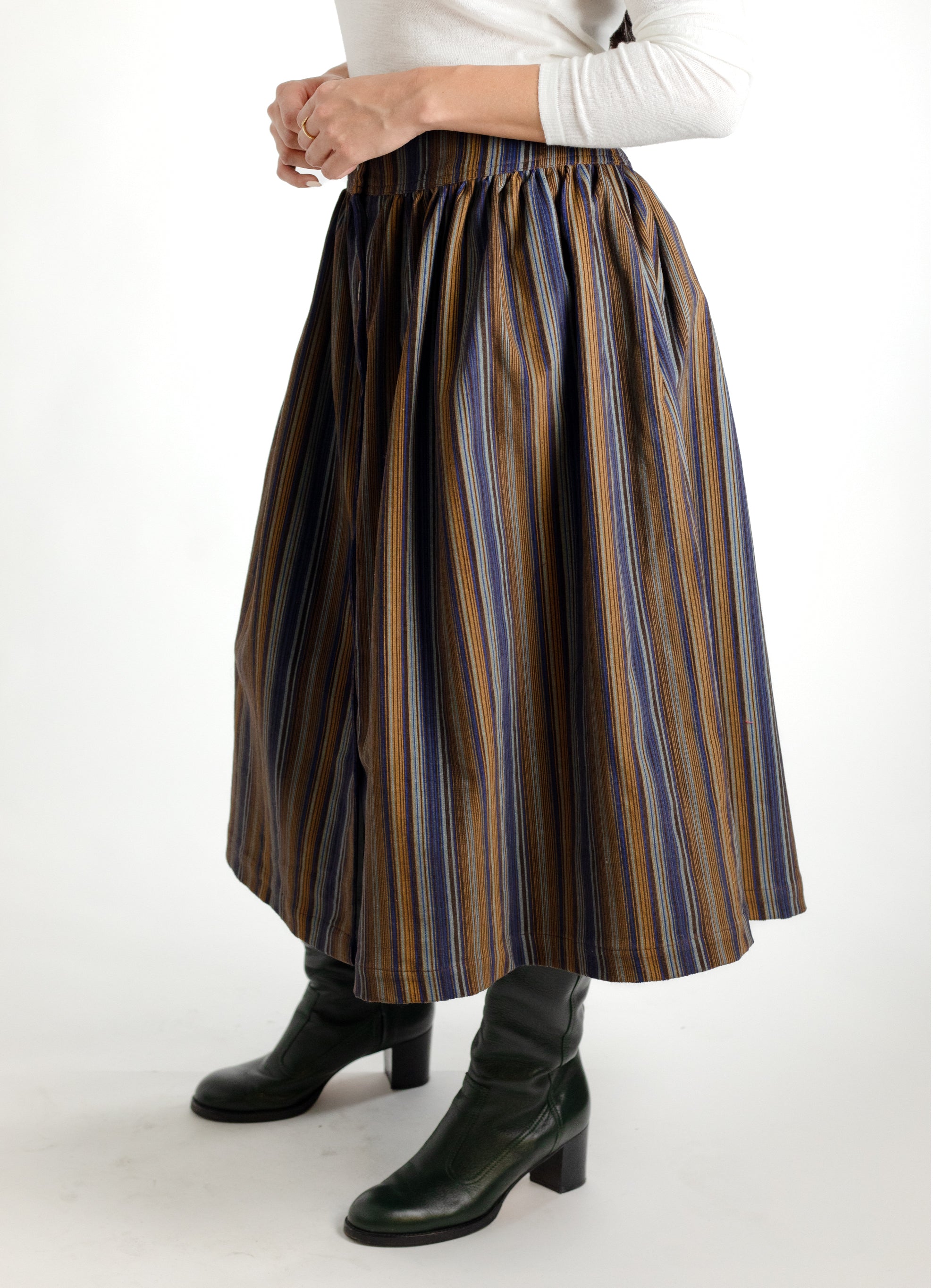 Amanda Skirt - Deadstock Stripe Cord