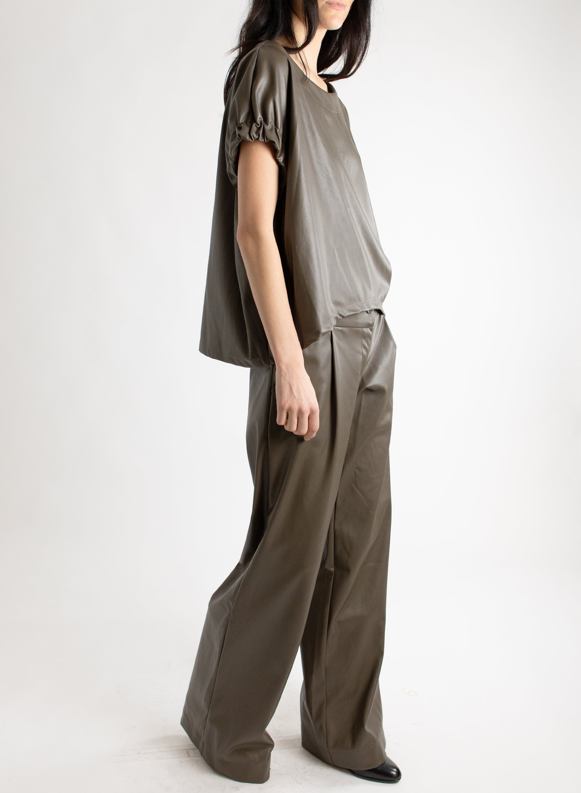 Blu's Pant - Taupe Pleather