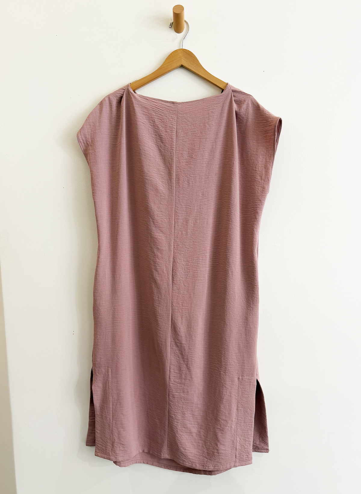Cowl Neck Dress (RESALE ITEM) - Rose - M/L