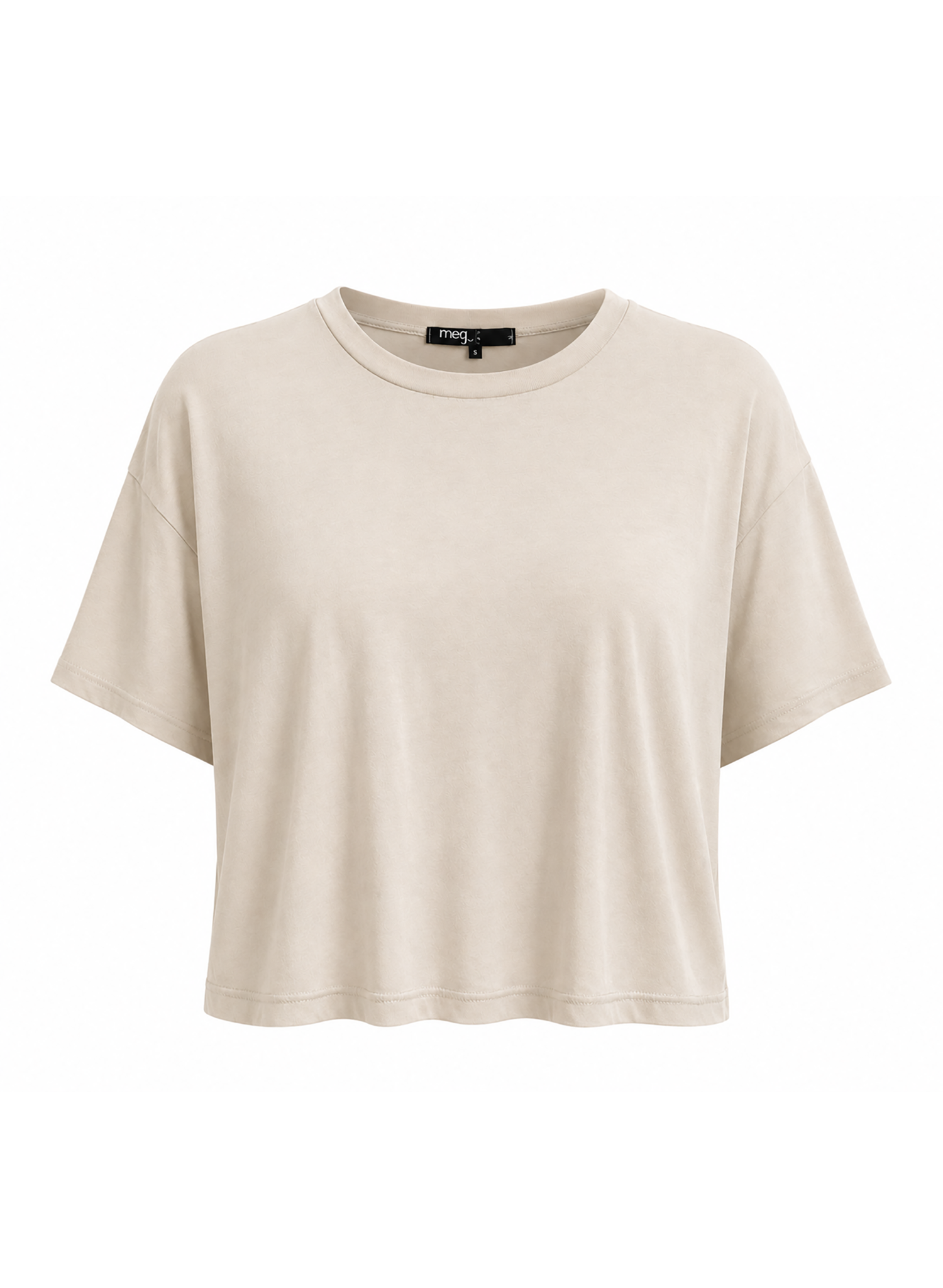 Oversized Cropped Tee - Desert
