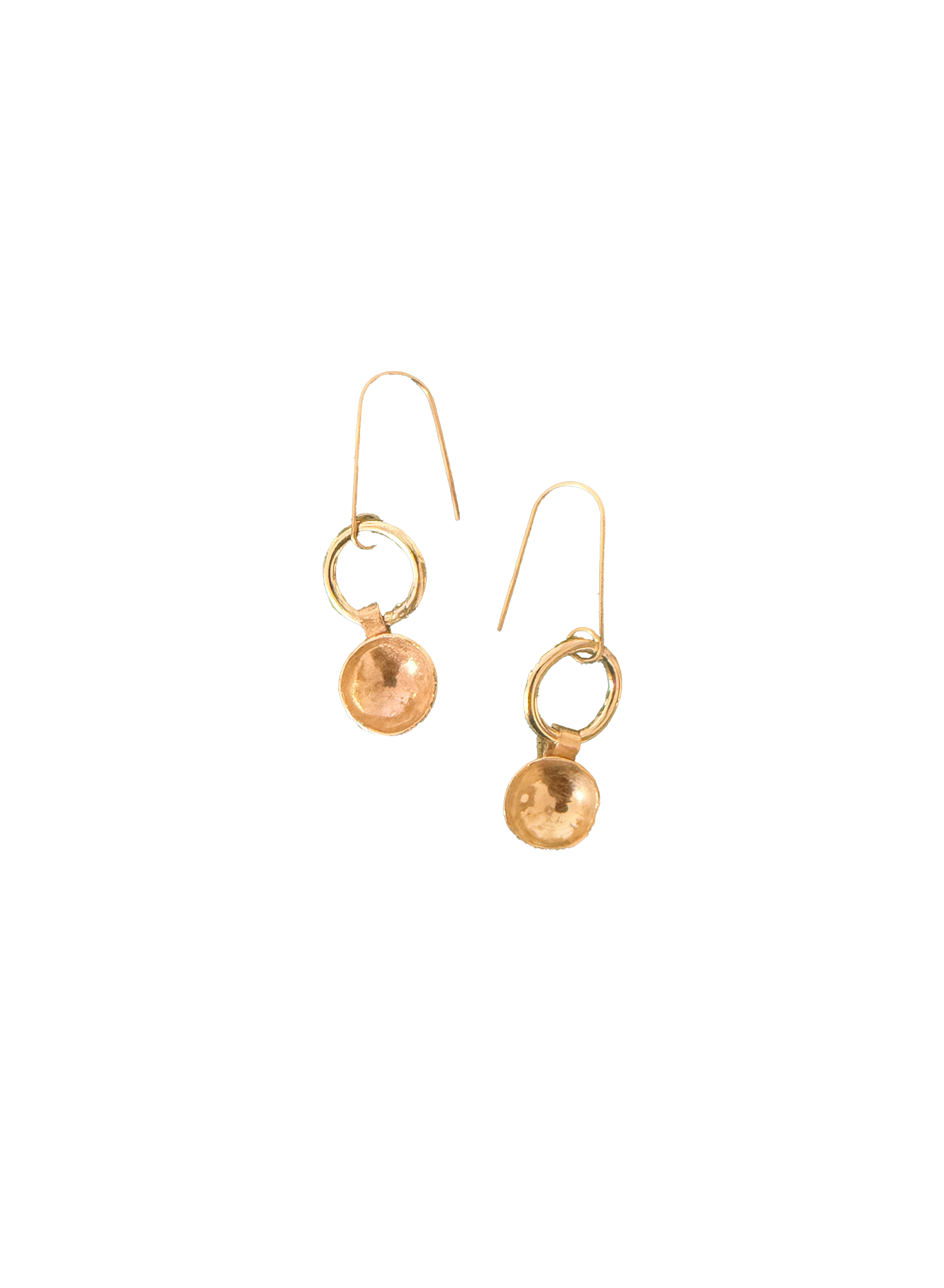 Line &amp; Label - Disco Drop Earrings - Brass