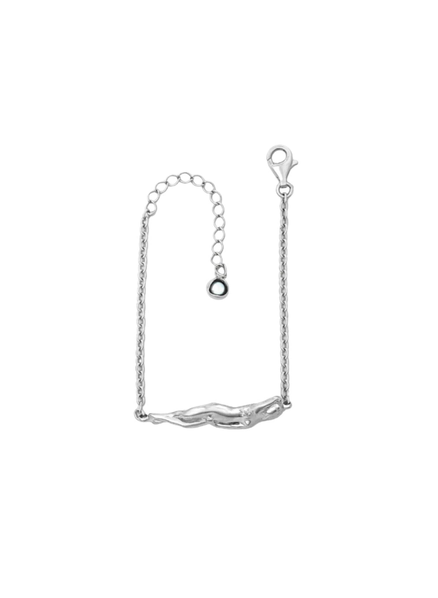 Carina Hardy - Single Sleeping Venus Bracelet - Silver