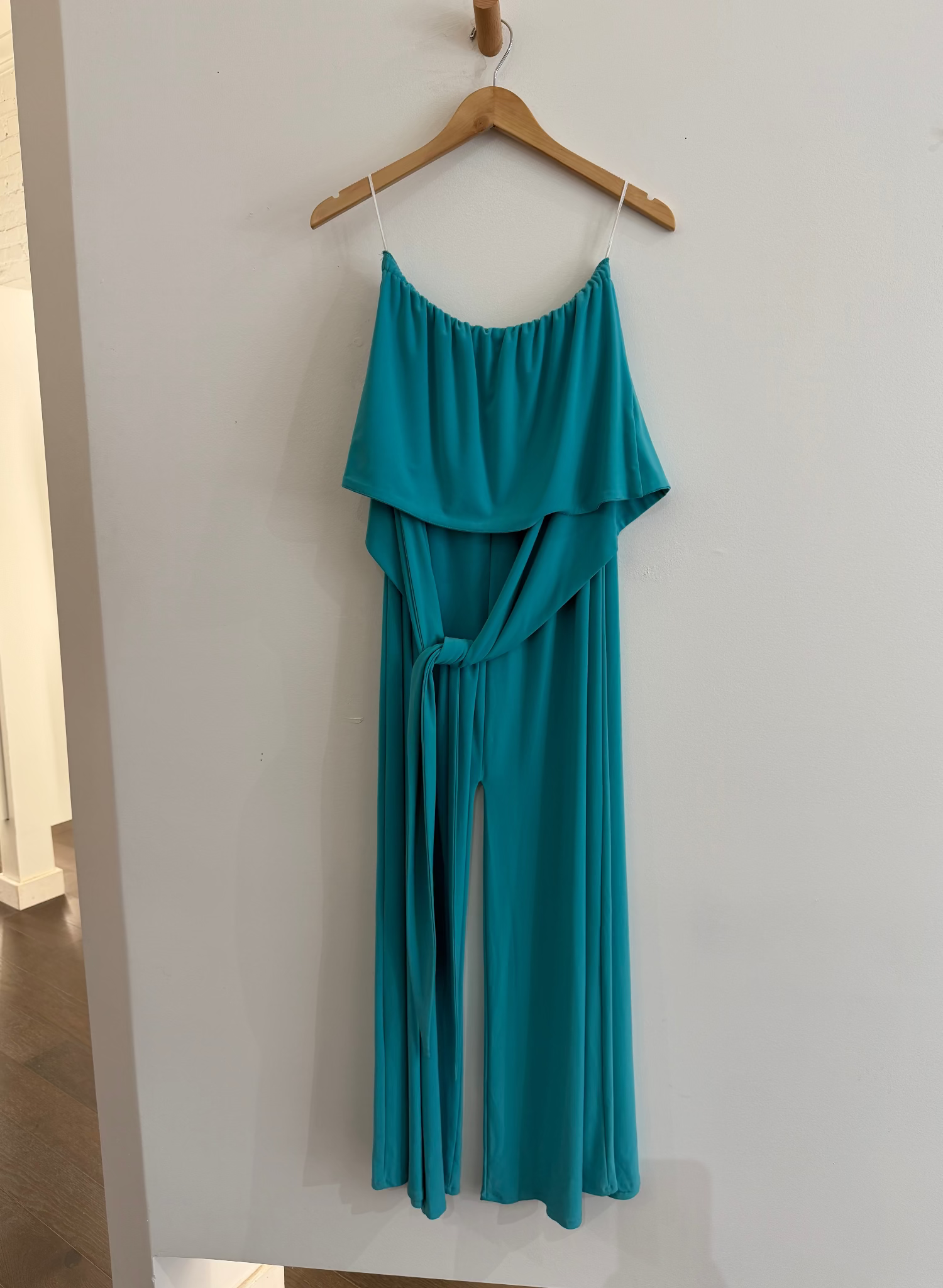 Wrap-Around Jumpsuit (RESALE ITEM) - Turquoise - M