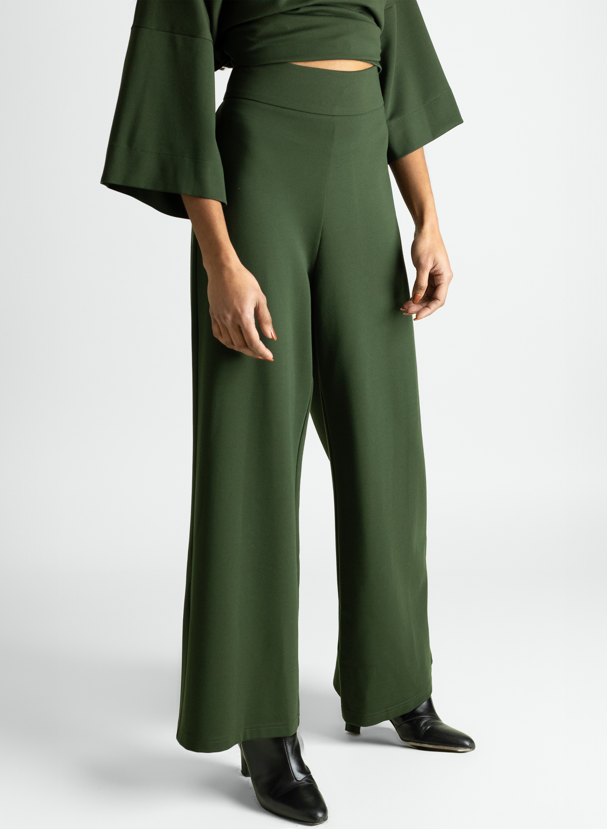 Meg Olive Green Pants - Made in Canada