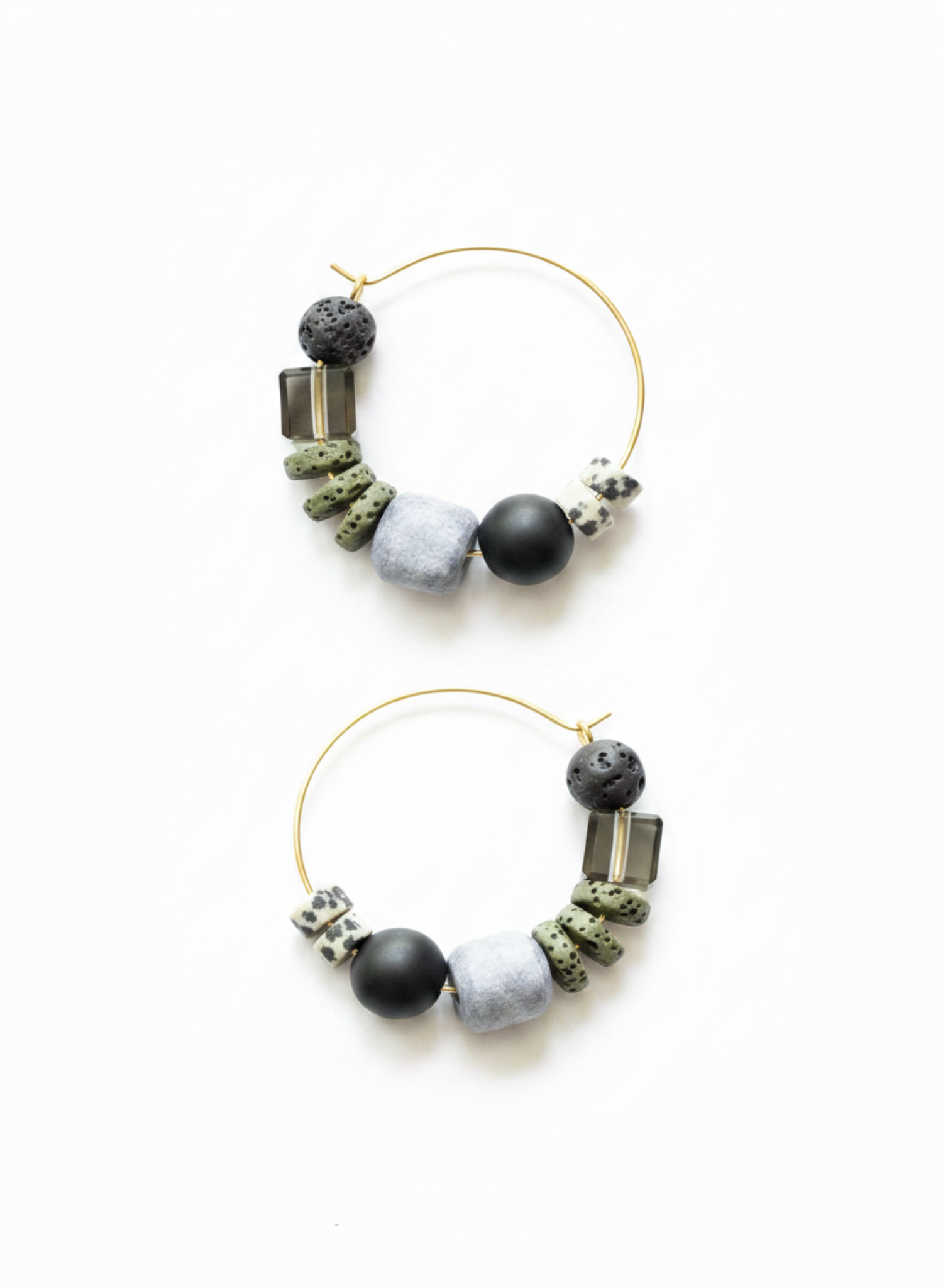 David Aubrey -  Multi-Stone Hoops