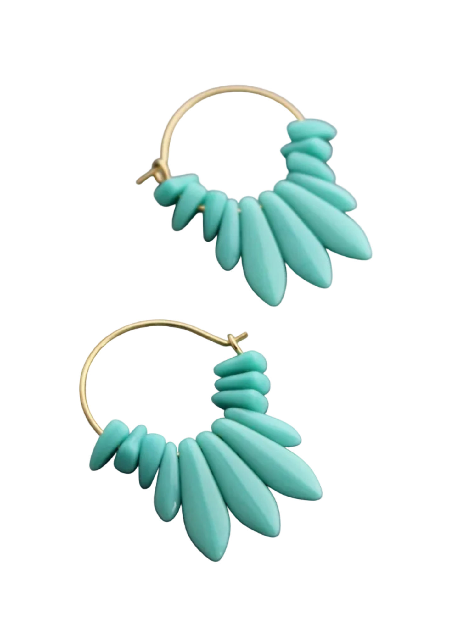 David Aubrey -  Turquoise Hoops