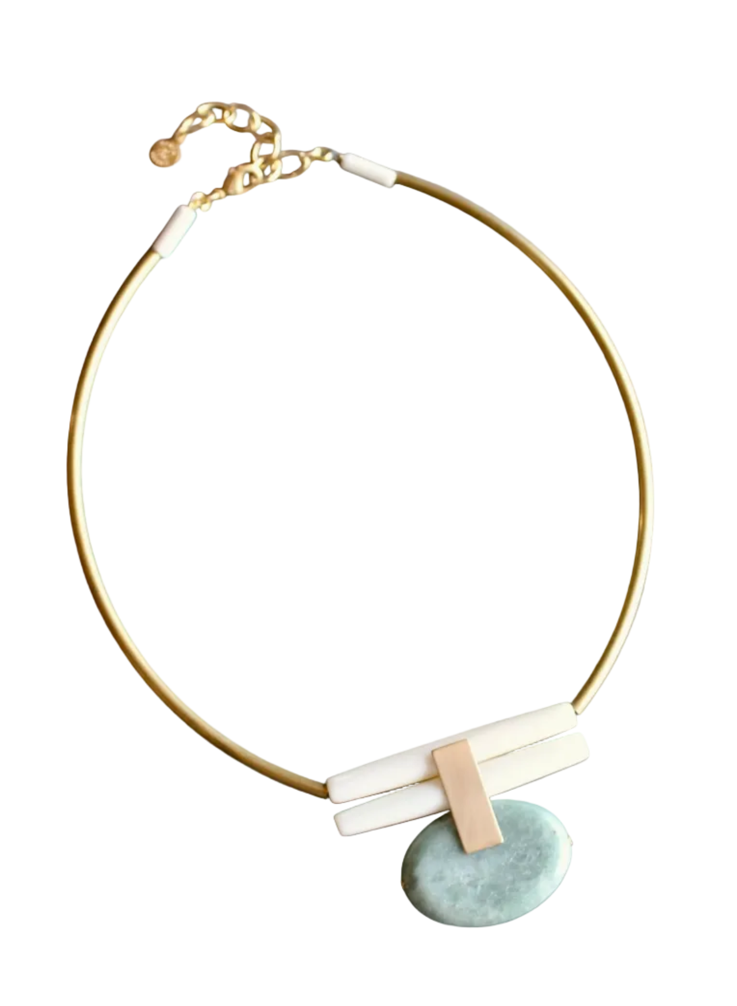 David Aubrey -  Green Jasper Necklace
