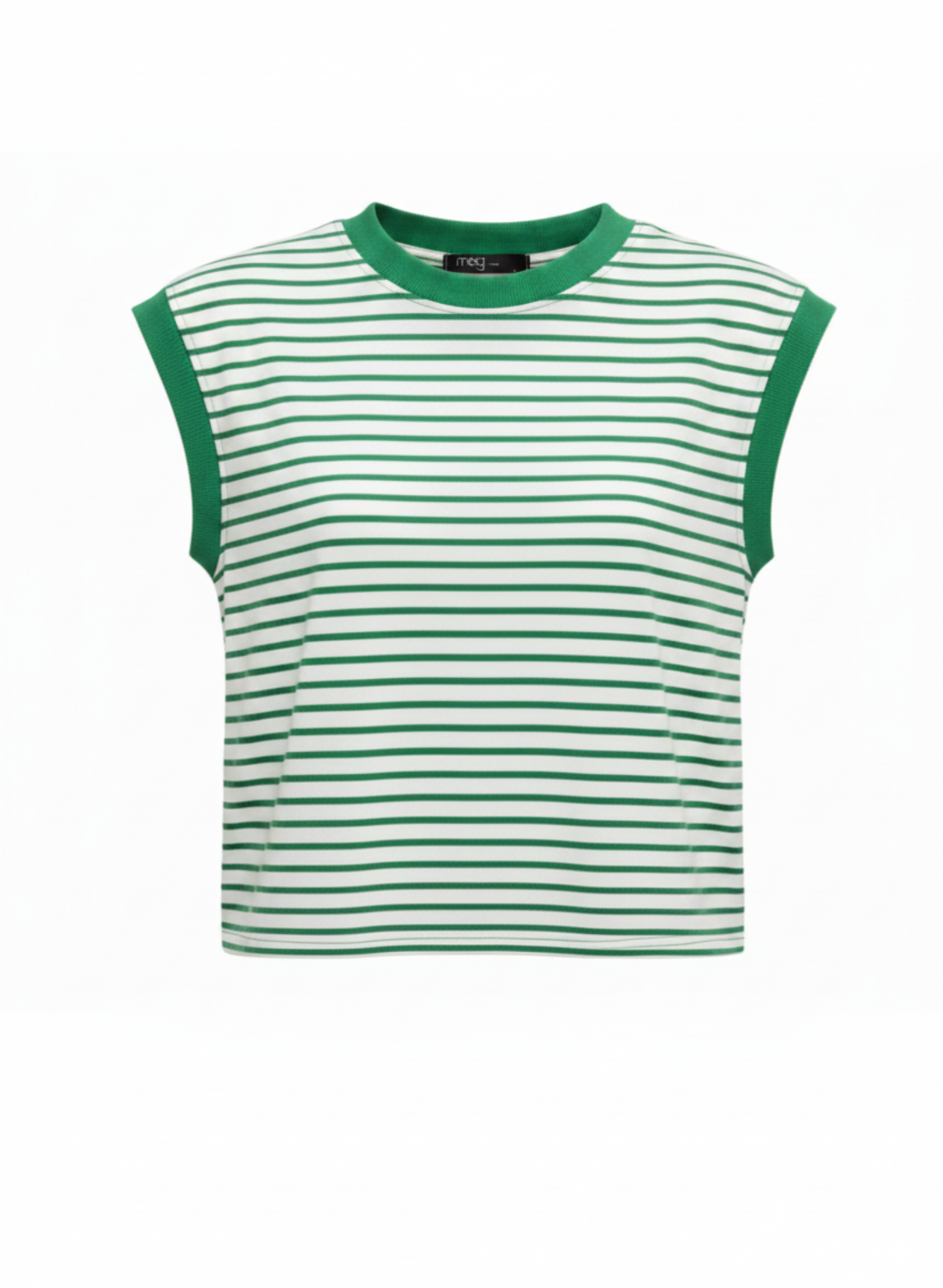 Striped Tee - Kelly Green
