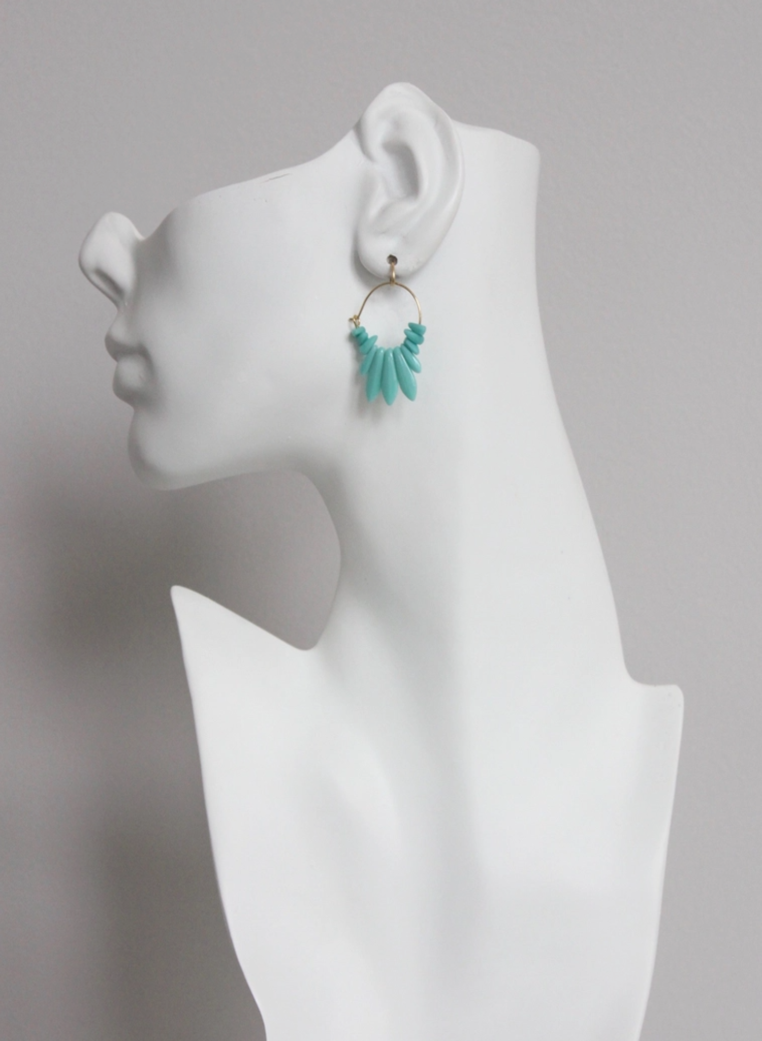 David Aubrey -  Turquoise Hoops