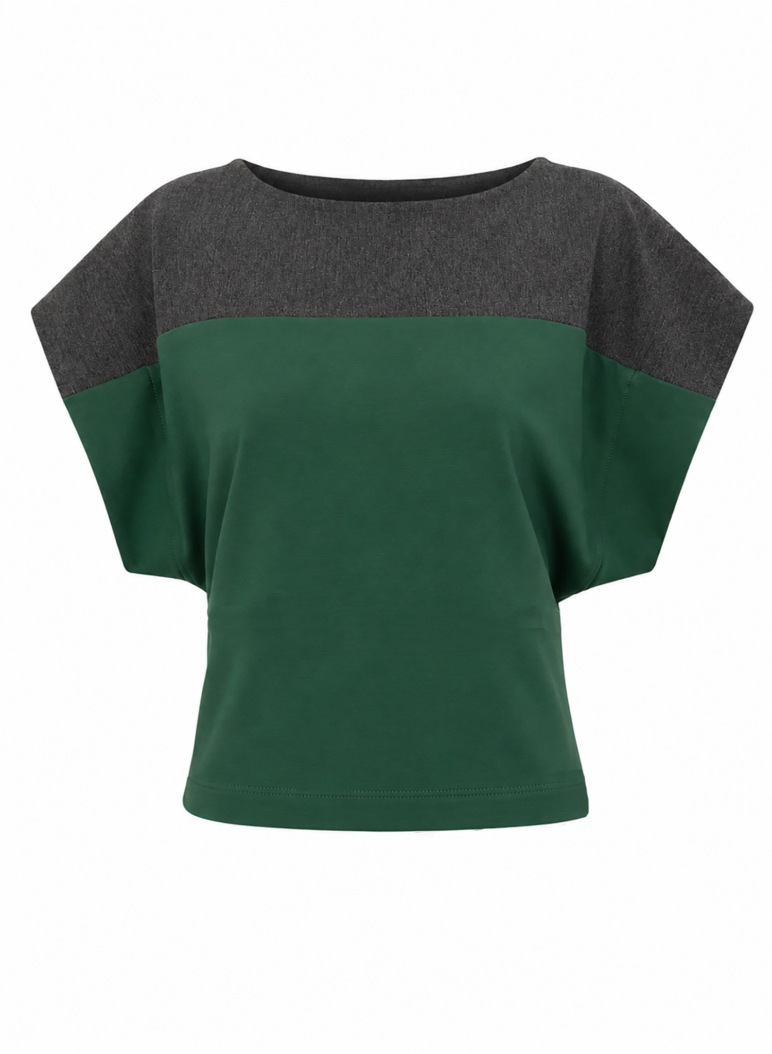 Two Tone Top - Green/Charcoal (PRE-ORDER)