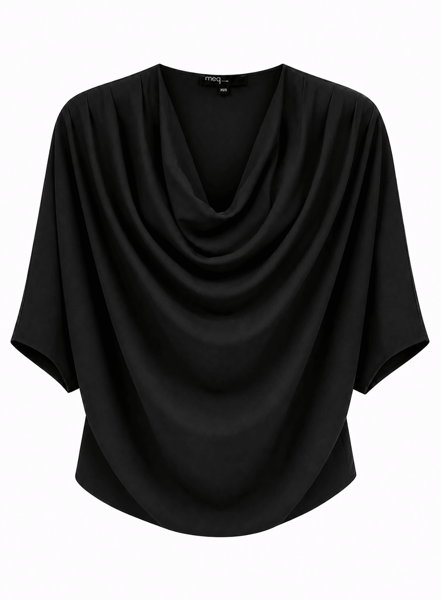 Abstraction Cowl Top - Black - Meg