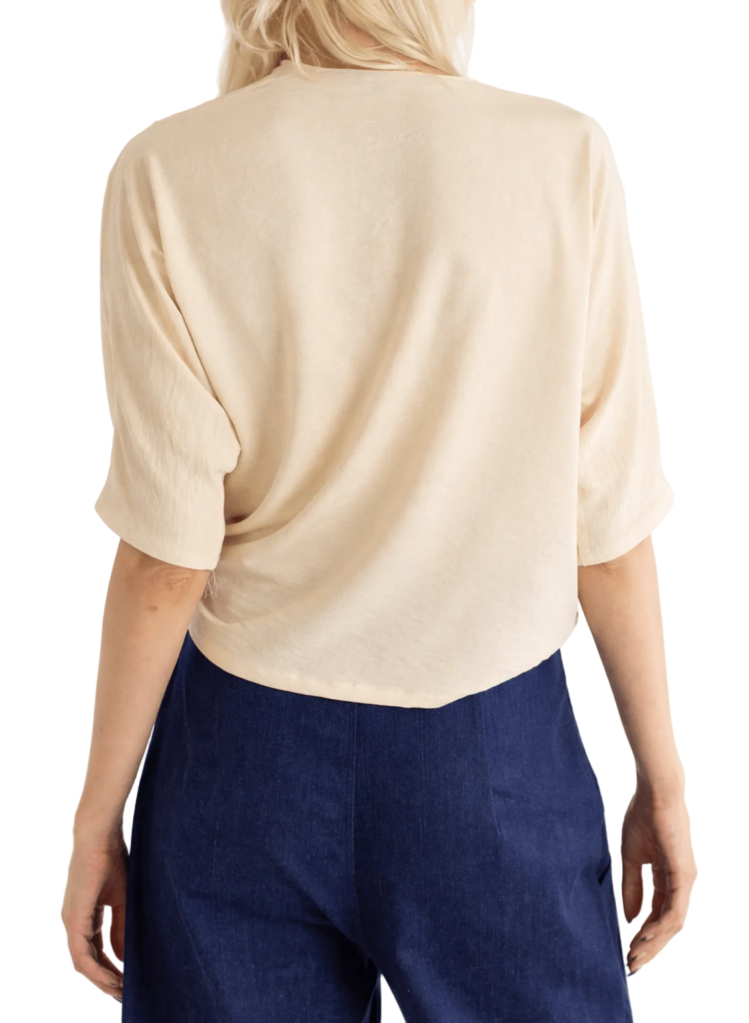 Abstraction Cowl Top - Champagne - Meg