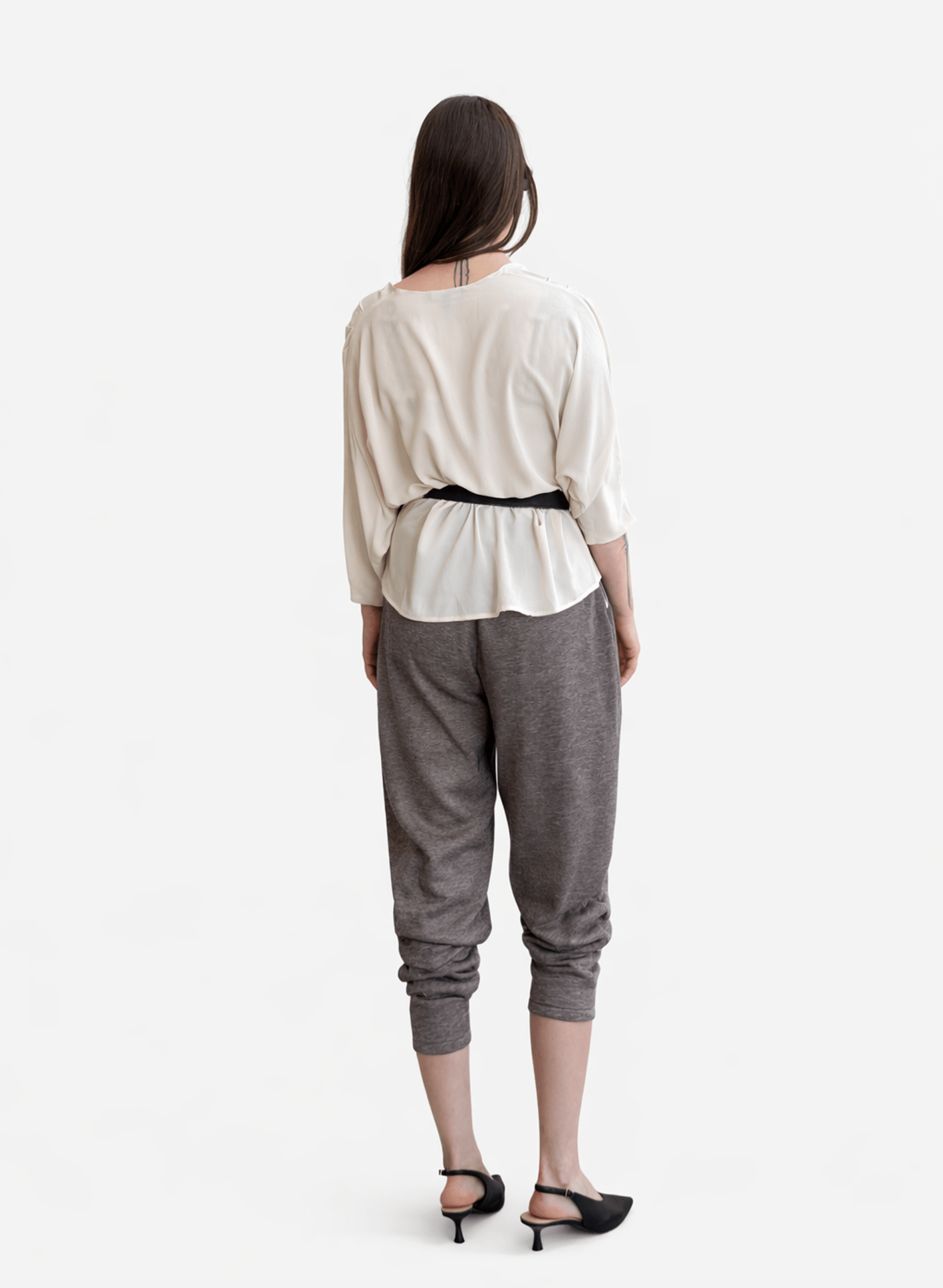 Abstraction Cowl Top - Champagne - Meg