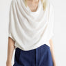 Abstraction Cowl Top - Ivory - Meg