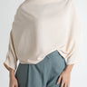 Abstraction Cowl Top - Oatmeal - Meg