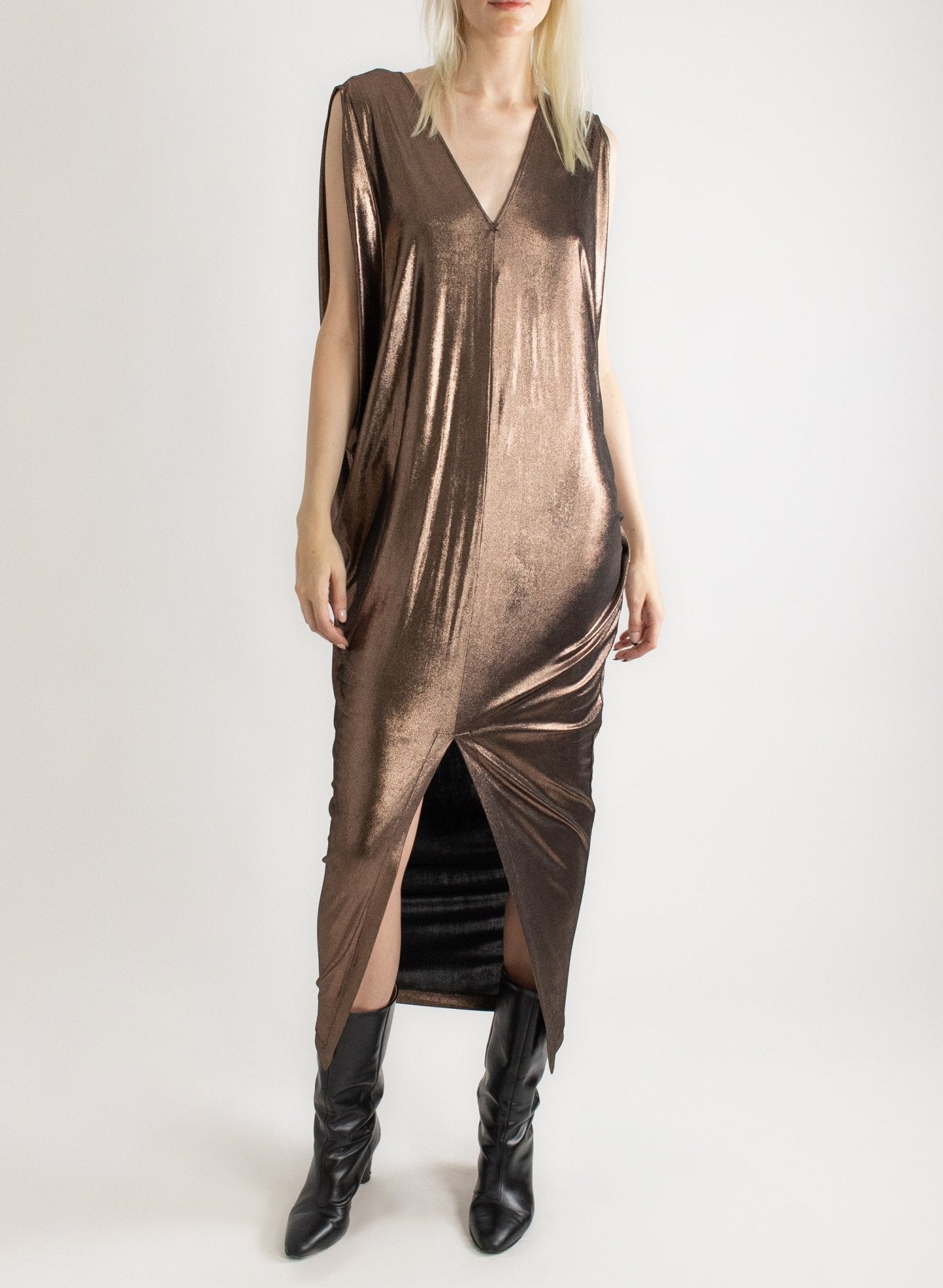 Airflow Gown - Gold Liquid - Meg - Made in Canada