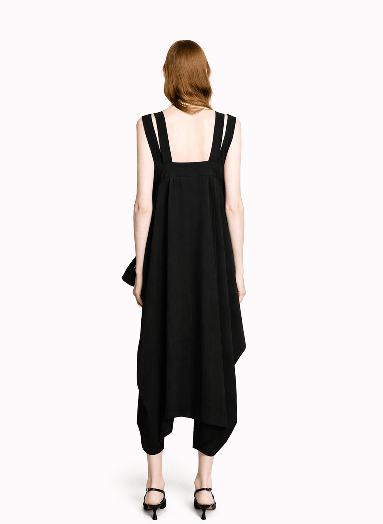Amelia Four Strap Dress - Black - Meg