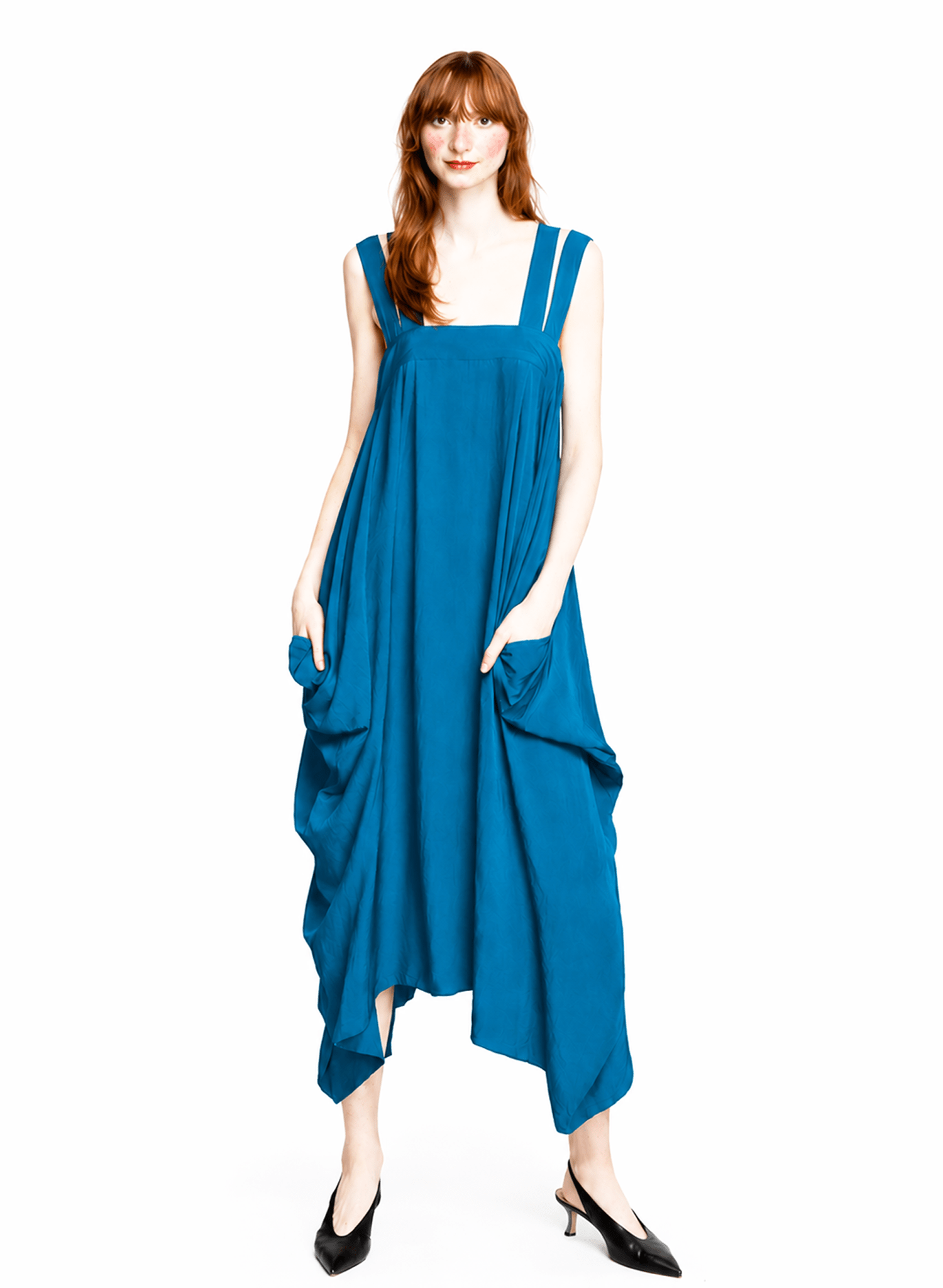 Amelia Four Strap Dress - Teal - Meg