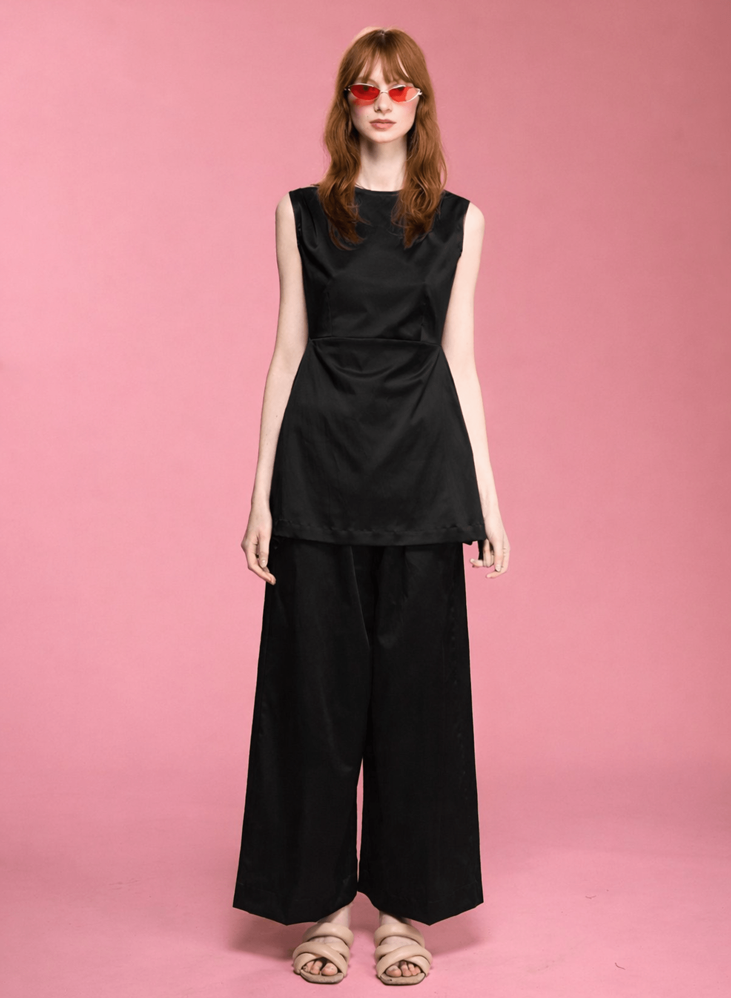 Apron Top - Black (PRE - ORDER) - Meg