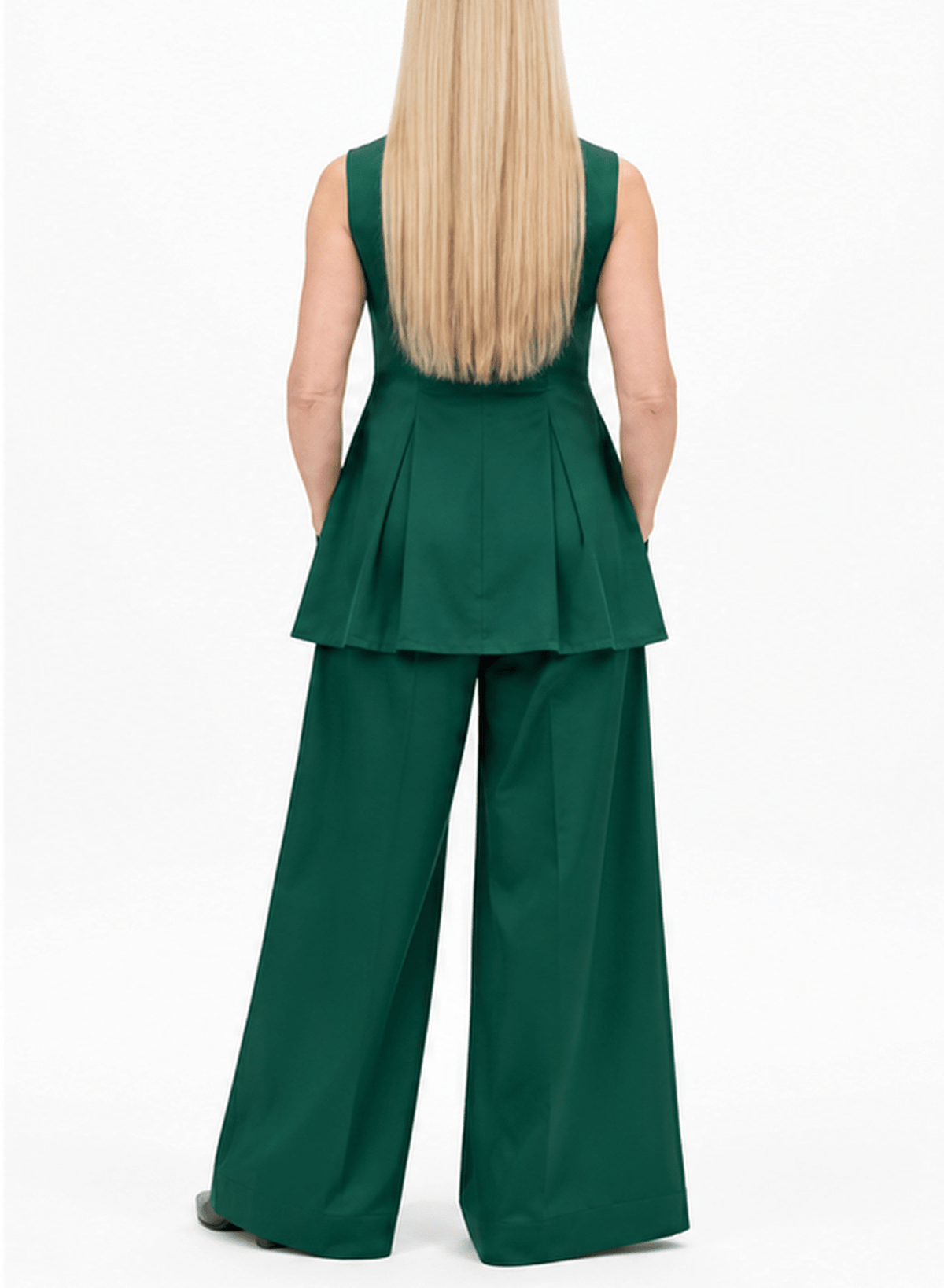 Apron Top - Emerald - Meg