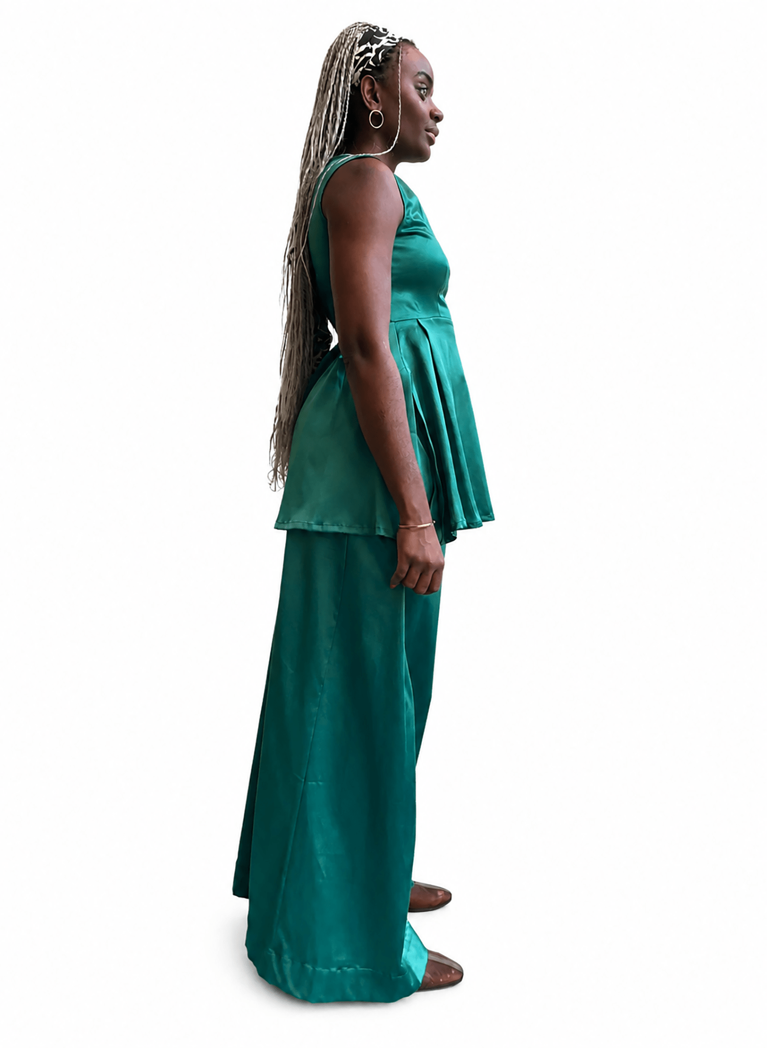 Apron Top - Emerald - Meg