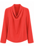 At the Rink Cowl Top - Orange/Red (PRE-ORDER) - Meg