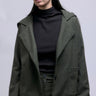 Atlas Hooded Jacket - Olive Herringbone - Meg