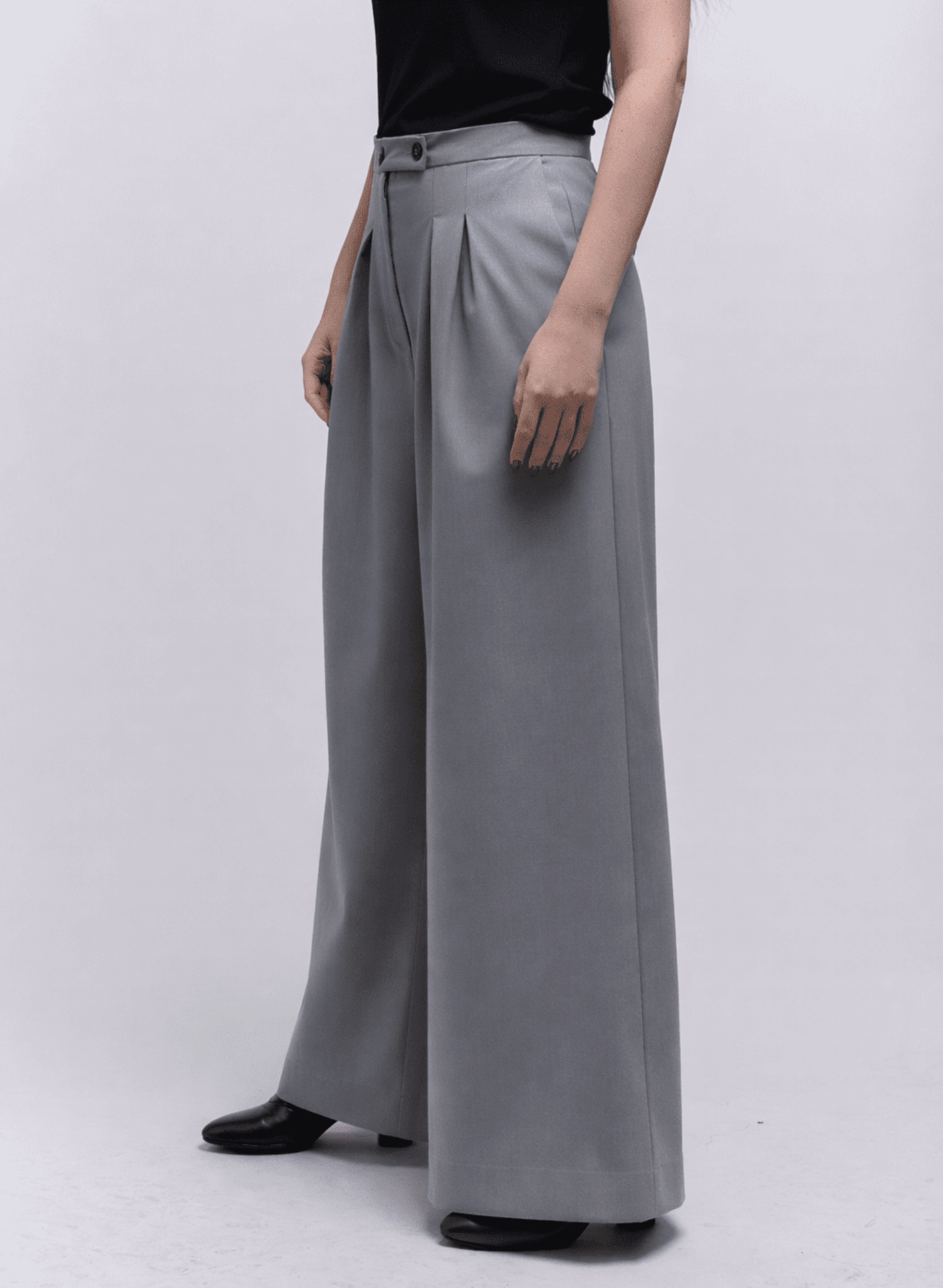 Atlas Slouchy Trouser - Grey - Meg