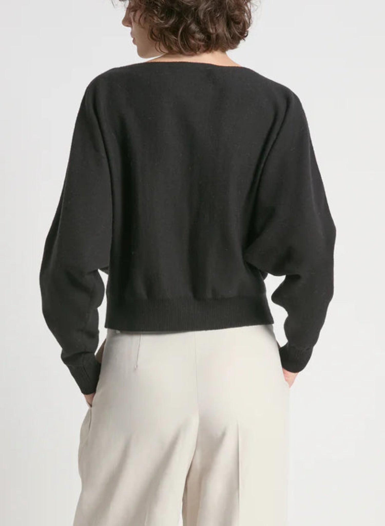 Aura Crop Sweater - Black - Meg