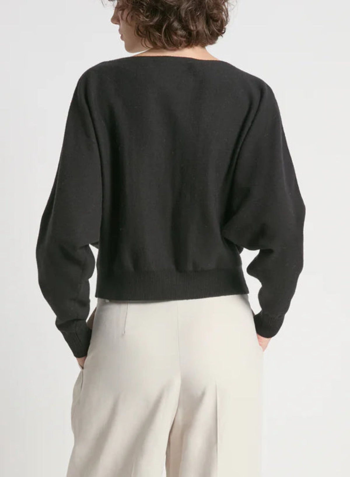 Aura Crop Sweater - Black - Meg