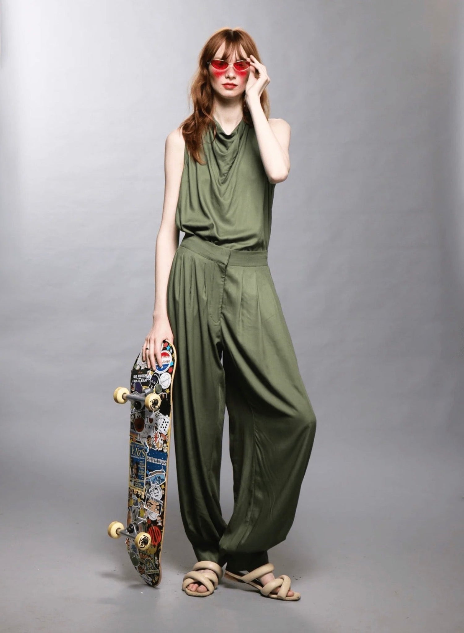 Balloon Pant - Olive (PRE - ORDER) - Meg