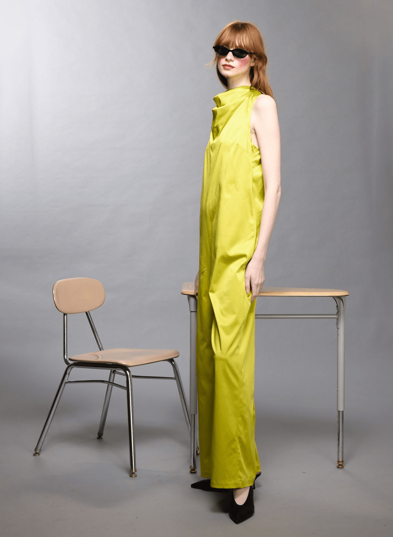 Bandana Jumpsuit - Chartreuse (PRE - ORDER) - Meg