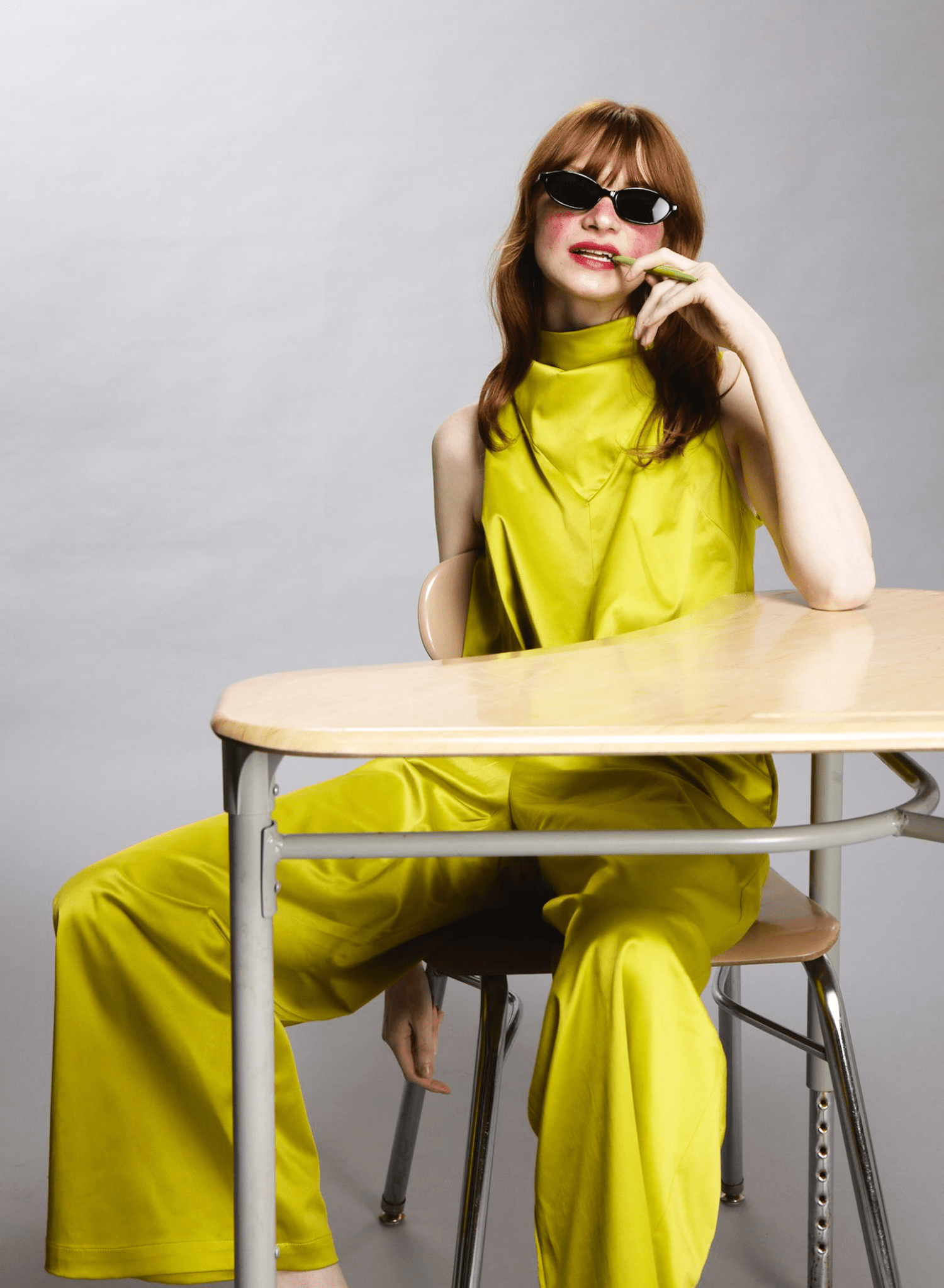 Bandana Jumpsuit - Chartreuse (PRE - ORDER) - Meg
