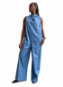 Bandana Jumpsuit - Light Denim - Meg