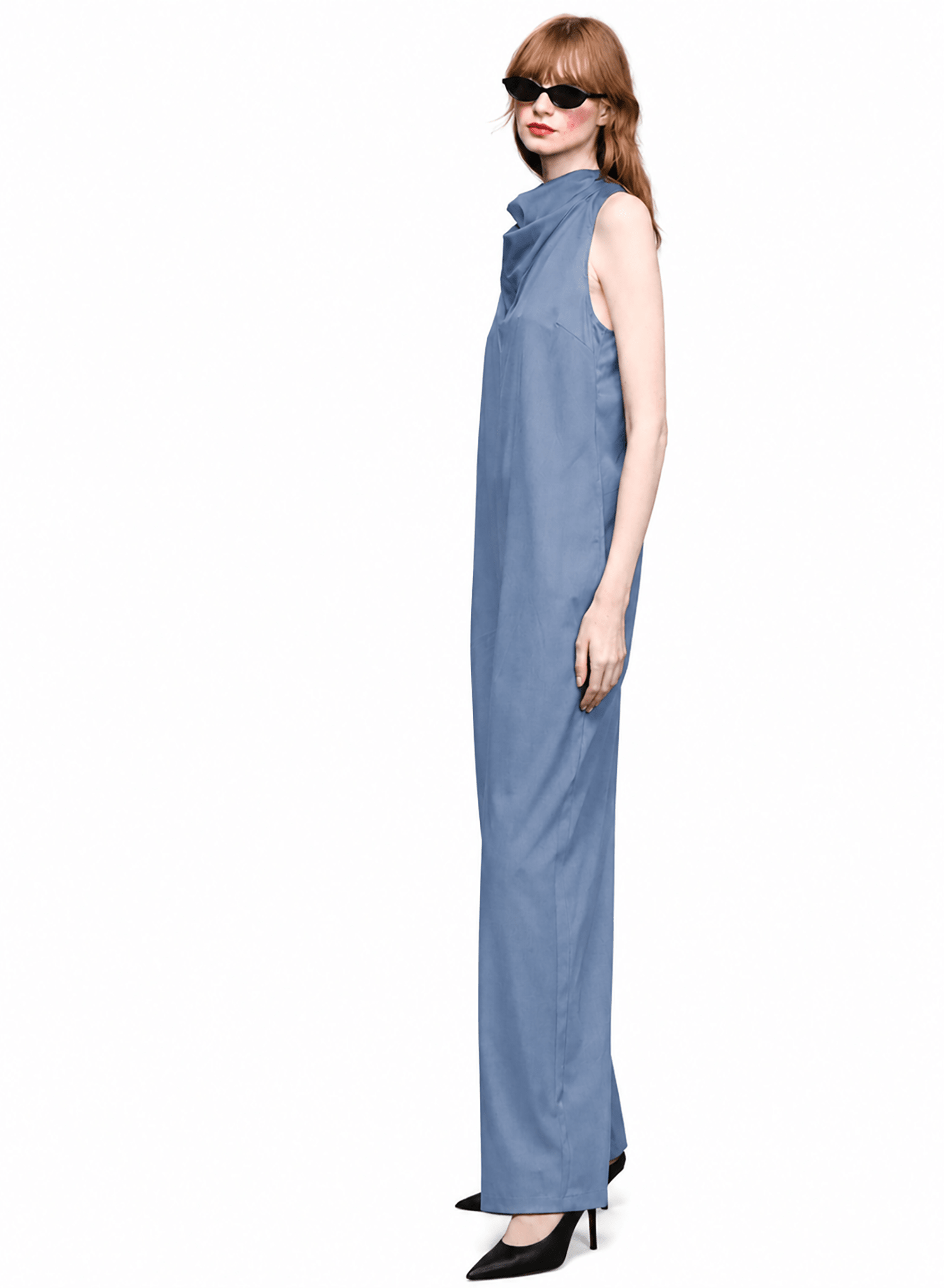 Bandana Jumpsuit - Light Denim - Meg