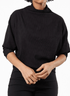 Batwing Skinny Top - Black - Meg