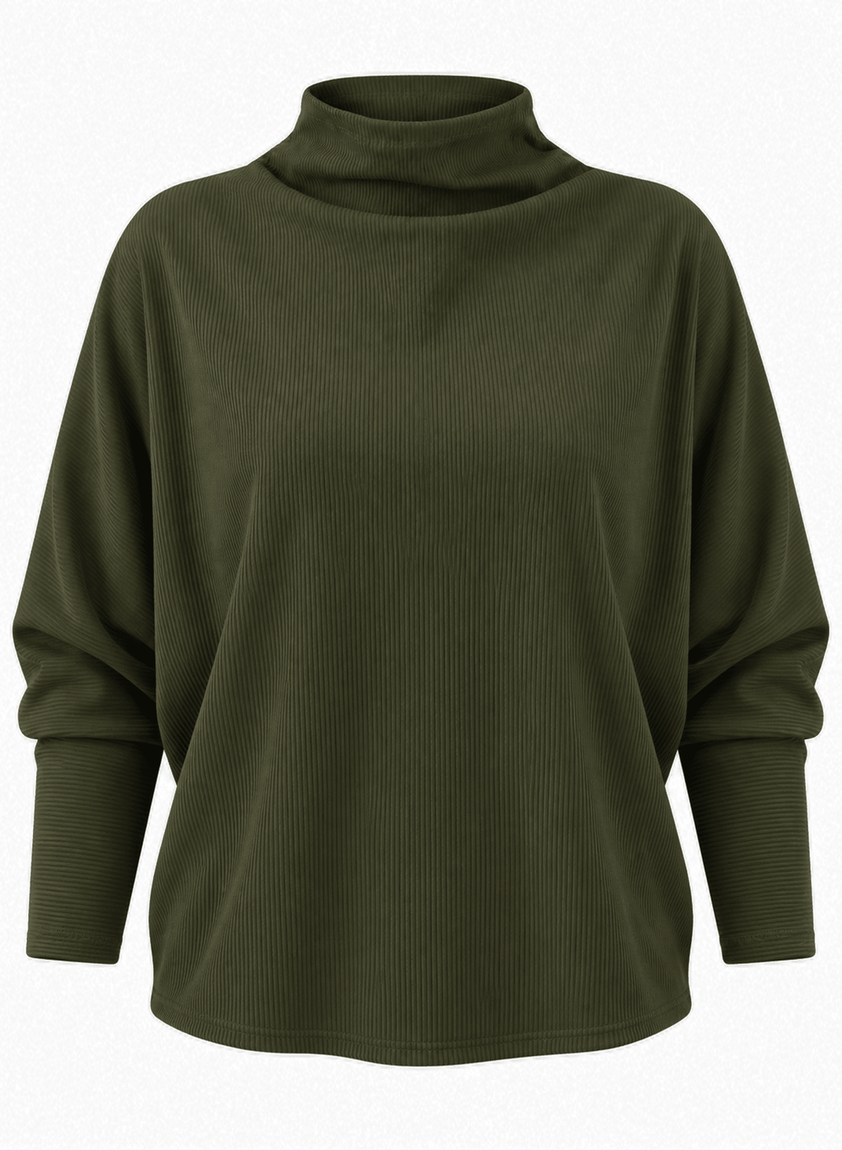Batwing Skinny Top - Olive - Meg