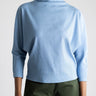 Batwing Skinny Top - Powder Blue - Meg