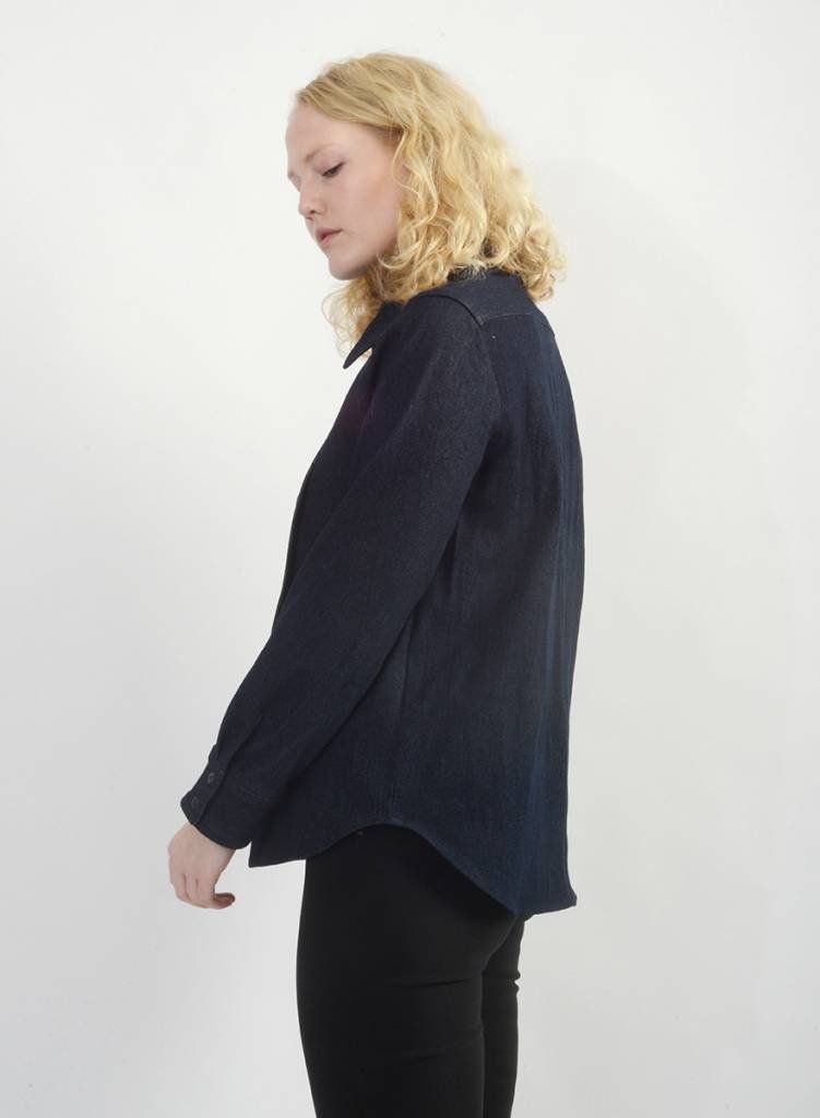 Bib Shirt - Dark Denim - XS (RESALE ITEM) - Meg