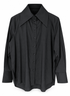Big Collar Shirt - Black - Meg