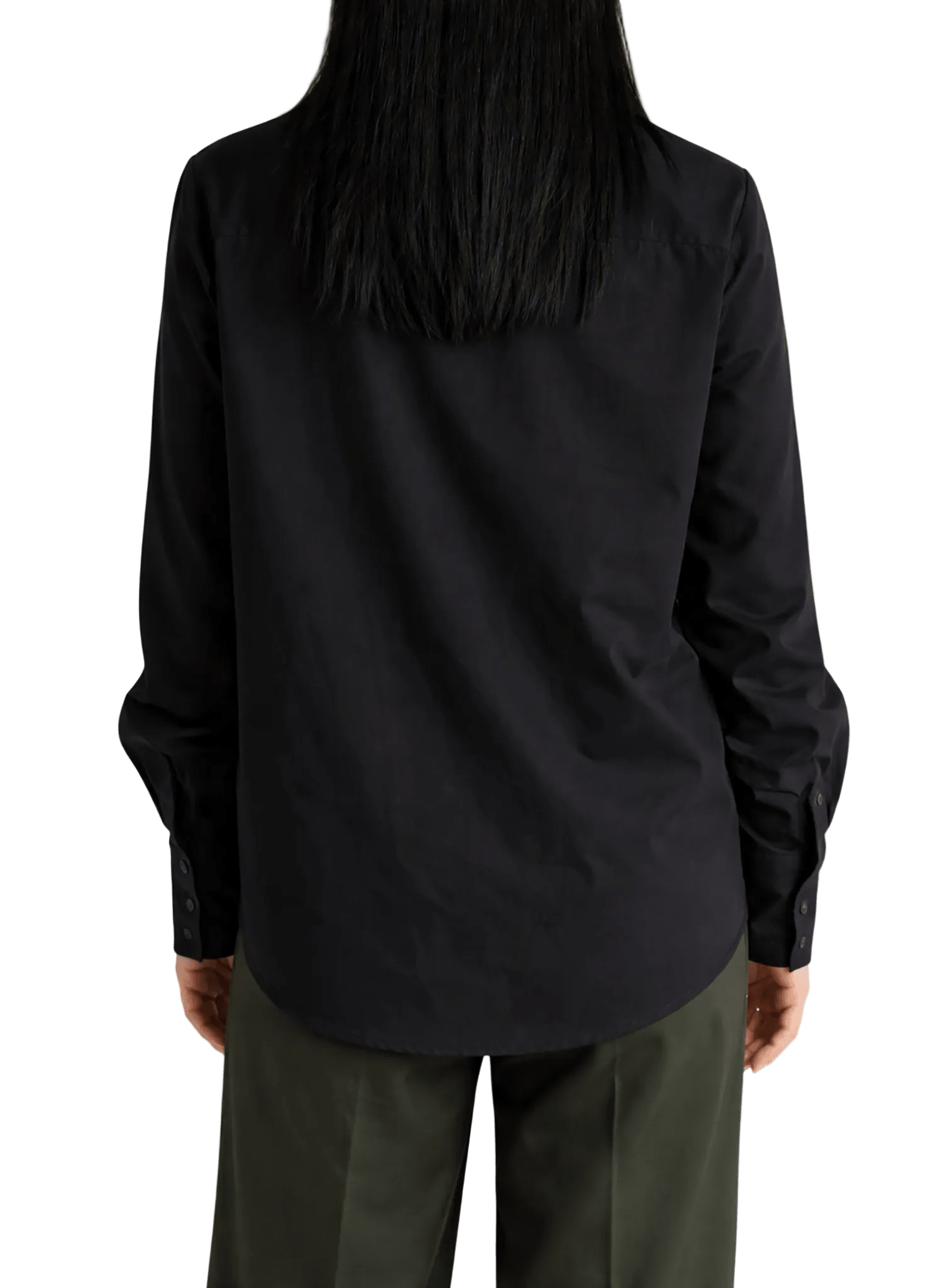 Big Collar Shirt - Black - Meg