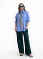 Big Collar Shirt - Blue - Meg