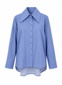 Big Collar Shirt - Blue - Meg