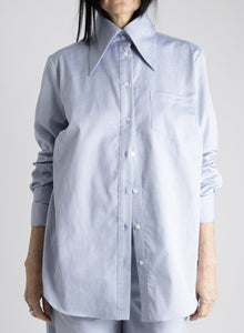 Big Collar Shirt - Oxford Blue - Meg