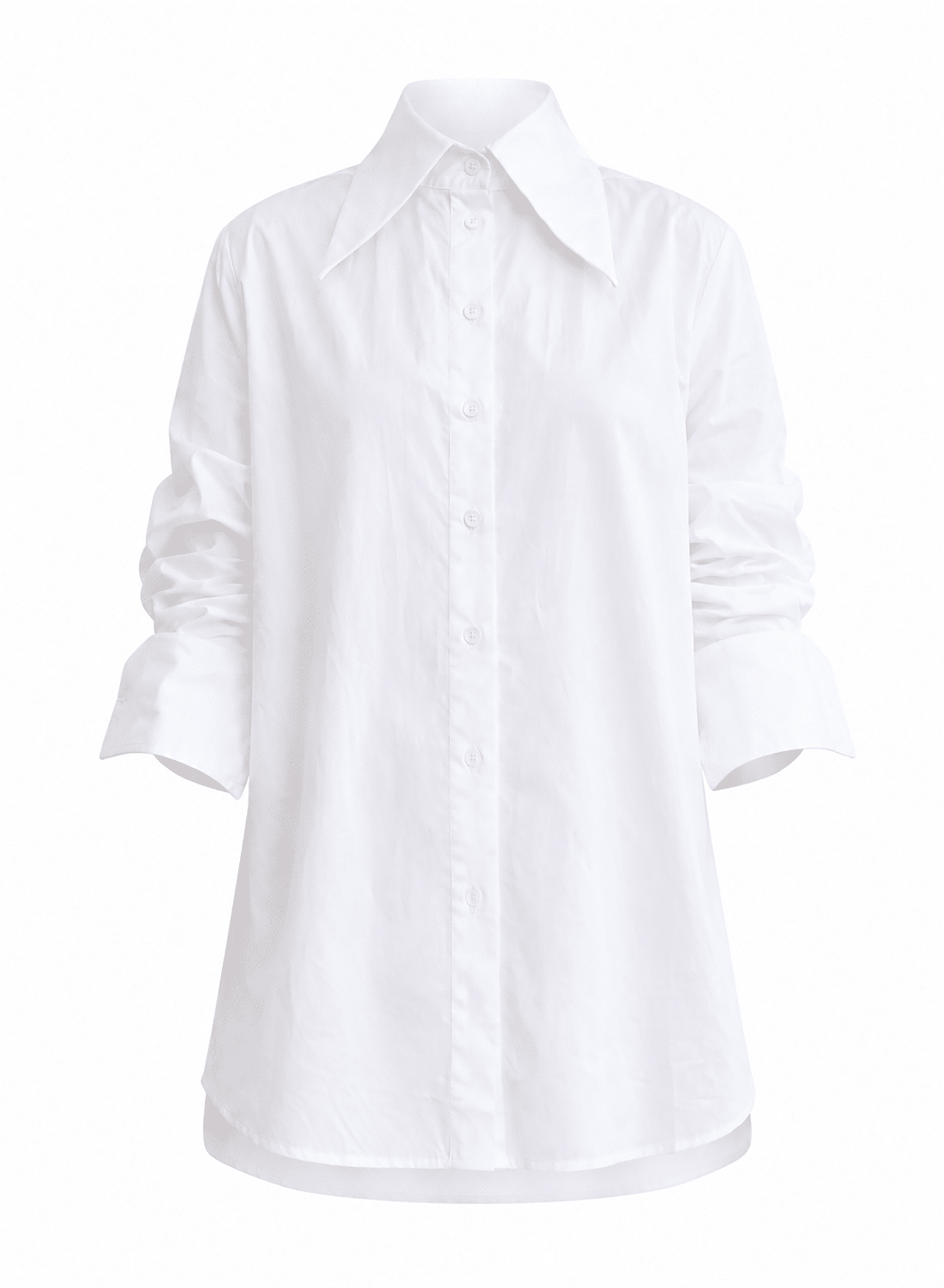 Big Collar Shirt - White - Meg