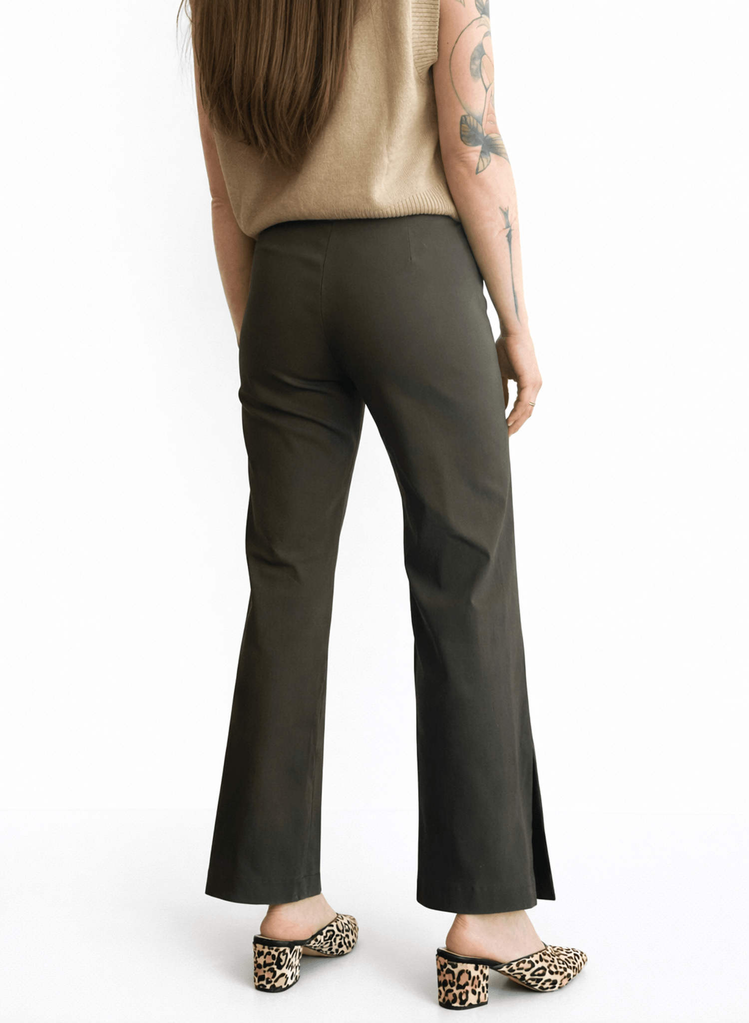Big Slit Pant - Olive - Meg