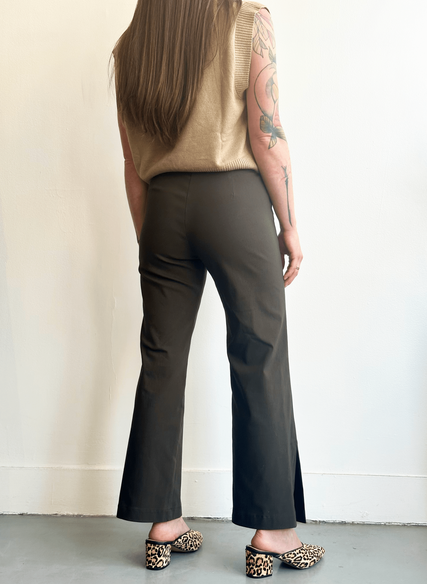 Big Slit Pant - Olive - Meg
